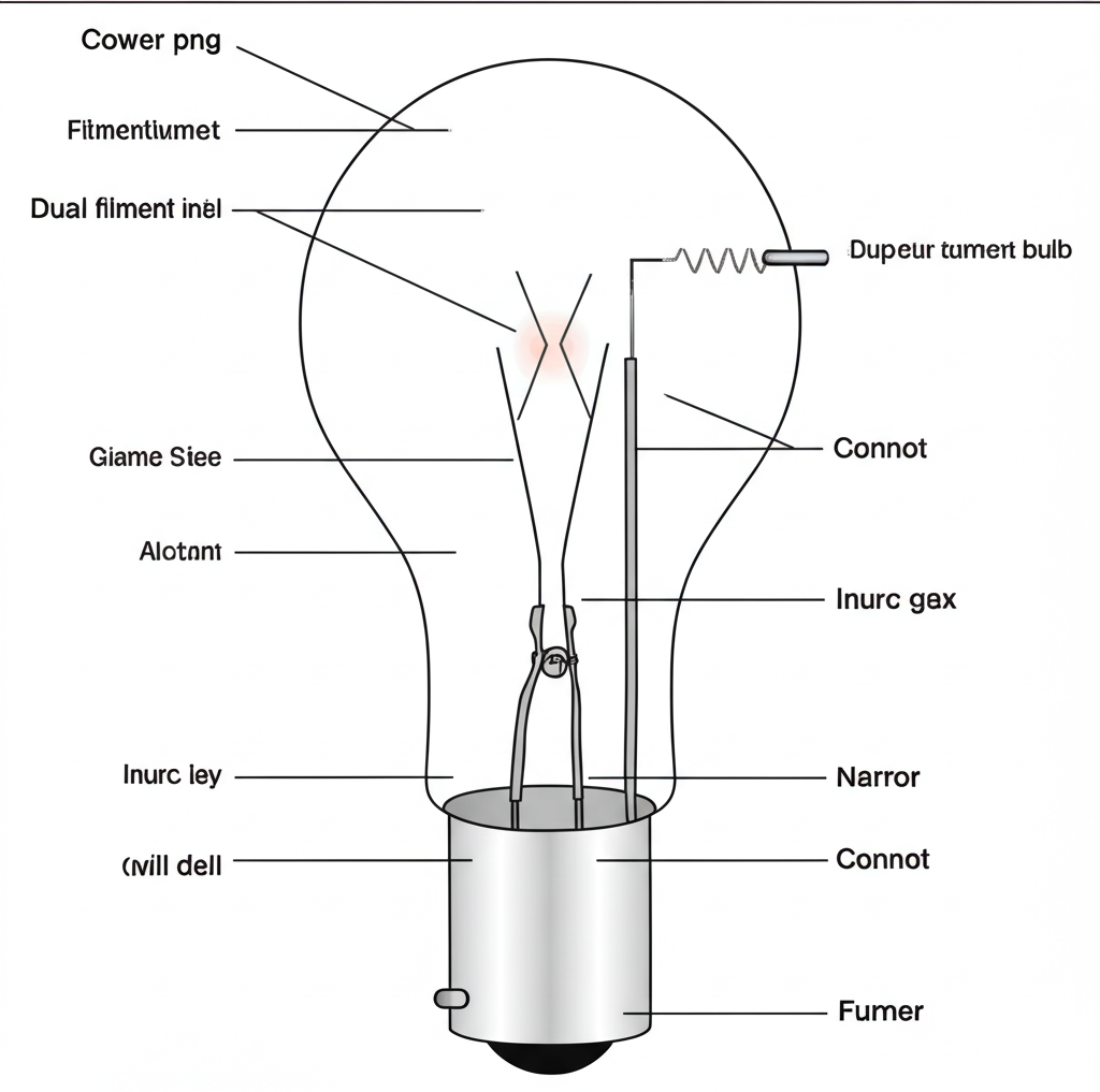 Dual Filament Headlight Bulb